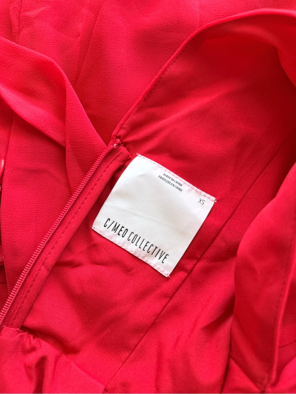 NWT REVOLVE C/MEO Collective Heart Breaker Maxi Dress Red Size XS - Picture 9 of 12